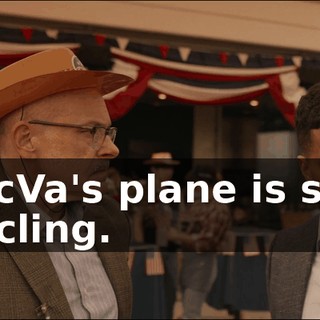 SecVa's plane is still circling.