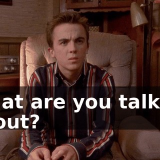 What are you talking about?