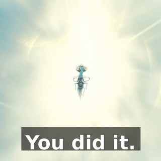 You did it.