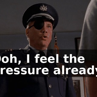 Ooh, I feel the pressure already.