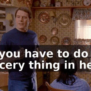 Do you have to do the grocery thing in here?