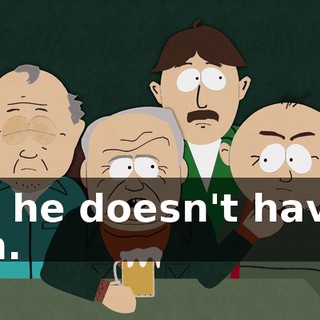 Uh, he doesn't have a gun.