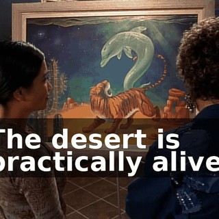 The desert is practically alive.
