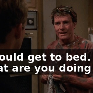 I should get to bed. What are you doing up?
