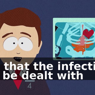 and that the infections can be dealt with