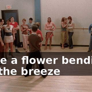 ♪ Like a flower bending in the breeze ♪