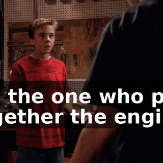 I'm the one who put together the engine.