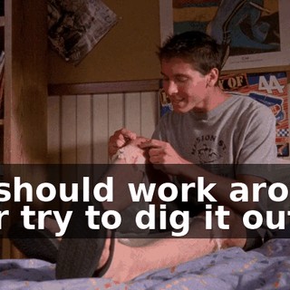 if I should work around it or try to dig it out.