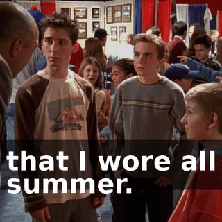 that I wore all summer.