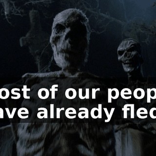 Most of our people have already fled.