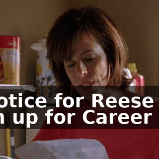 A notice for Reese to sign up for Career Day