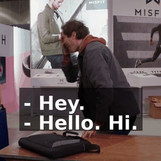 - Hey. - Hello. Hi.