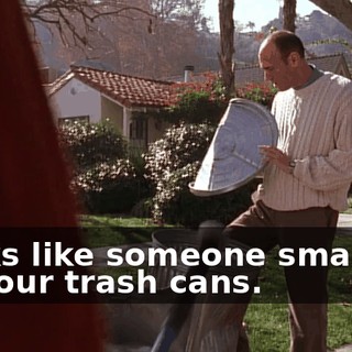 Looks like someone smashed up your trash cans.