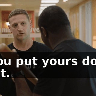 - You put yours down first.