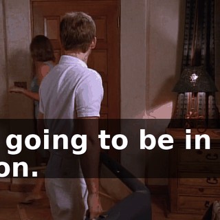 I'm going to be in the salon.