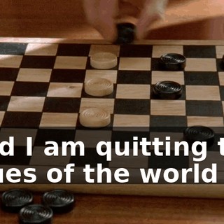 ♪ And I am quitting the blues of the world ♪