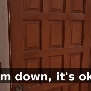 Calm down, it's okay.