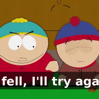♪ It fell, I'll try again ♪