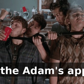 hit the Adam's apple.