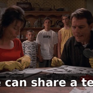 We can share a tent.