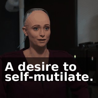 A desire to self-mutilate.