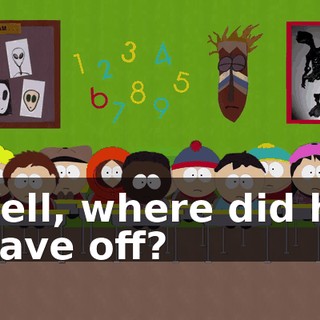 Well, where did he leave off?