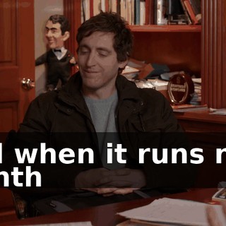And when it runs next month