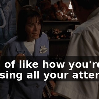 Kind of like how you're focusing all your attention