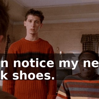 even notice my new... deck shoes.