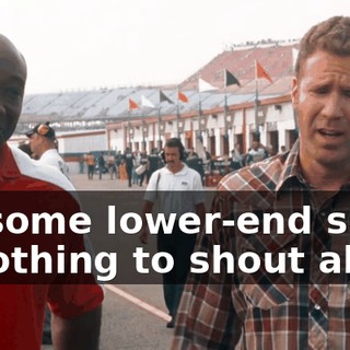 We got some lower-end sponsors, so it's nothing to shout about...