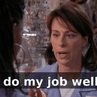 I do my job well.