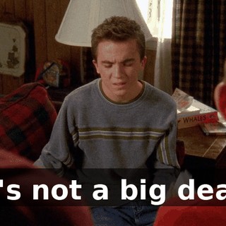 It's not a big deal.