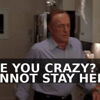 ARE YOU CRAZY? HE CANNOT STAY HERE.