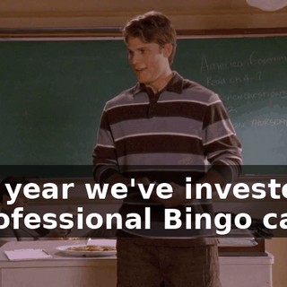 This year we've invested in a professional Bingo caller.