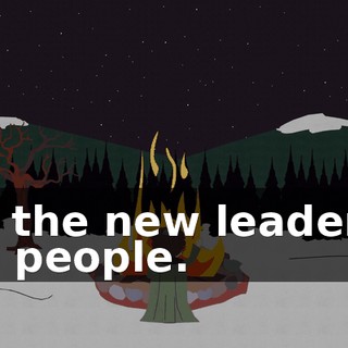 "as the new leader of the people.