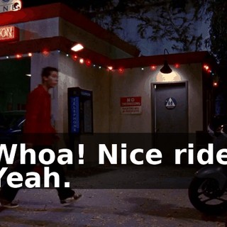 - Whoa! Nice rides. - Yeah.