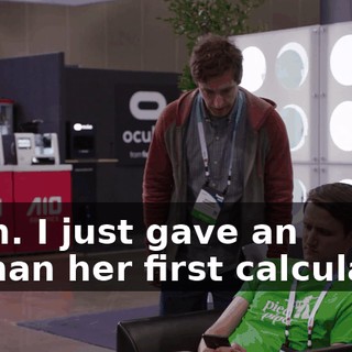 Yeah. I just gave an orphan her first calculator.