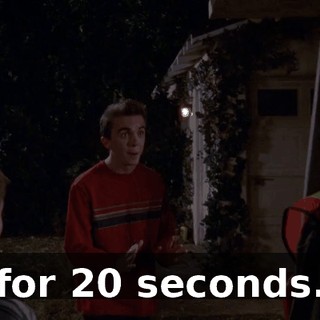 for 20 seconds.