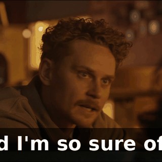 And I'm so sure of it.