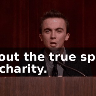 about the true spirit of charity.