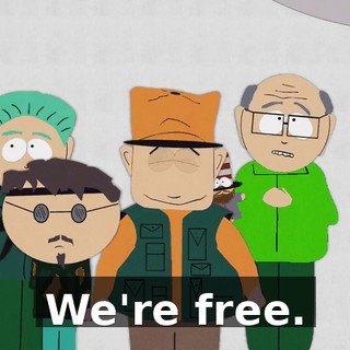 We're free.