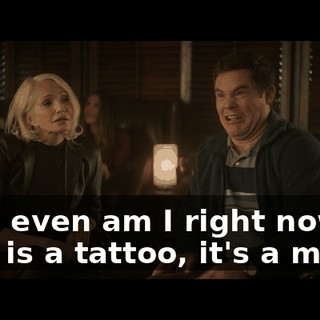 Who even am I right now? This is a tattoo, it's a moon.