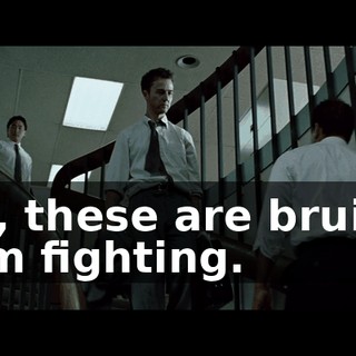 Yes, these are bruises from fighting.