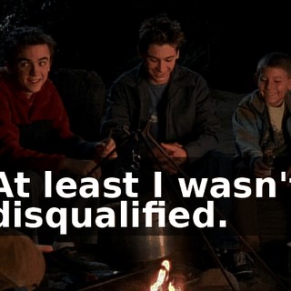 At least I wasn't disqualified.