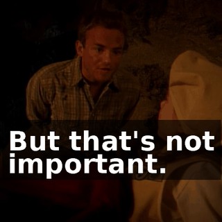 But that's not important.