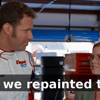 ...well, we repainted the car.