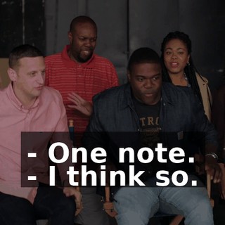 - One note. - I think so.