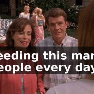 Feeding this many people every day.