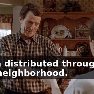 been distributed throughout the neighborhood.