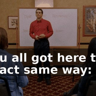 You all got here the exact same way: